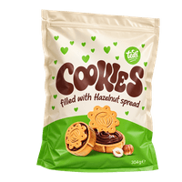Ted's Favorites cookies with hazelnut filling