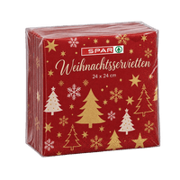 SPAR Christmas napkins 24x24cm