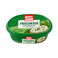 S-BUDGET cream cheese chives or Peppasweet