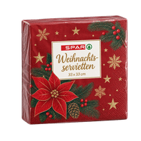 SPAR Christmas napkins 33x33cm