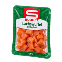 S-BUDGET Lachswürfel geräuchert