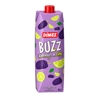 Dimes Buzz lemon and mulberry drink