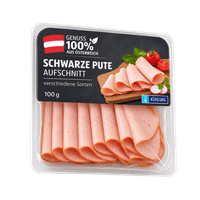 GENUSS 100% AUS ÖSTERREICH Schwarze Pute Aufschnitt
