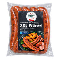 GENUSS 100% AUS ÖSTERREICH XXL Würstel