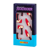 DECOCINO Halloween cukordíszek, kés és balta
