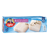 Iglo Polar-Dorsch natur, paniert, Müllerin, Serbische Art, Fisch’n’Crunch od. Scholle div. Sorten, MSC