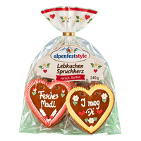 Lebkuchen spruchherz (medenjaci sa porukom)