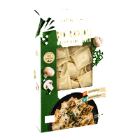 RETTENSWERT BIO dolgulu ravioli, mantar-pırasa
