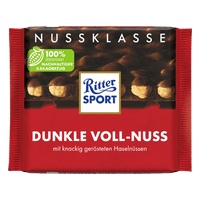 Ritter Sport Nuss Klasse Dunkle Voll-Nuss Tafel 100 g
