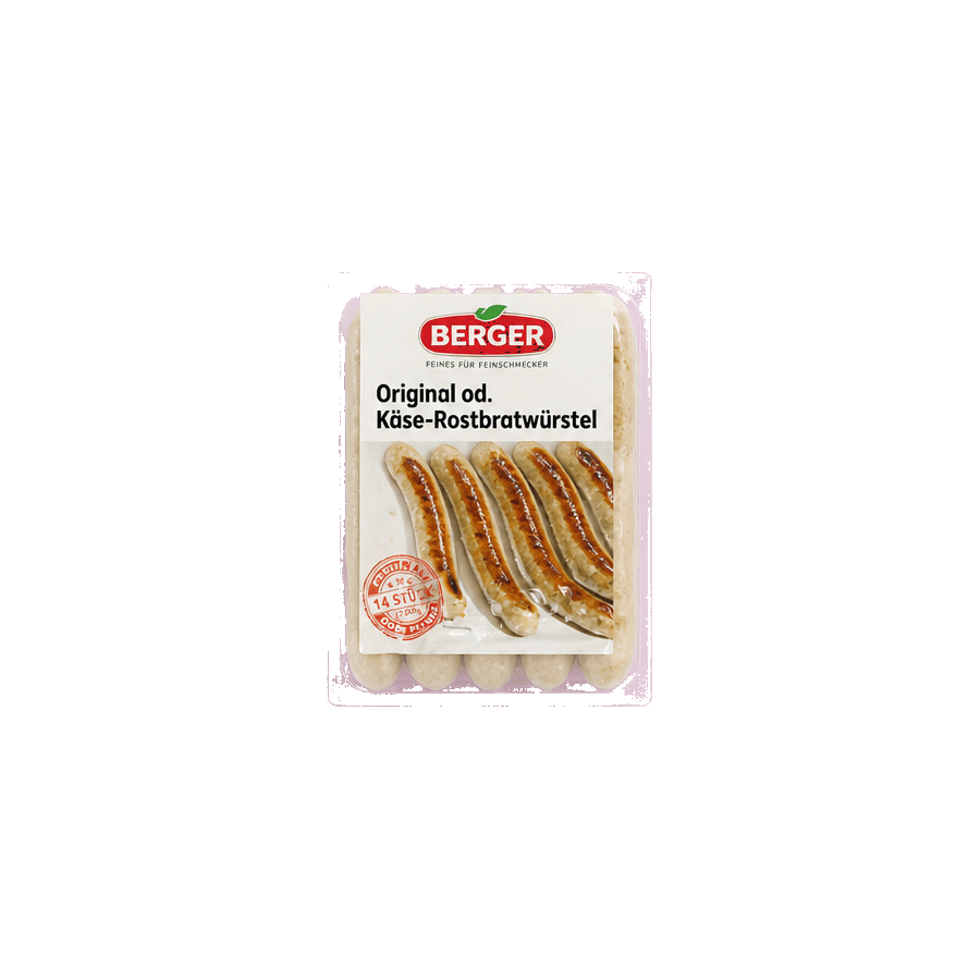 Berger Original od. Käse-Rostbratwürstel