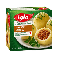 Iglo Hausmannskost pikante Knödel oder Genießerschmankerl