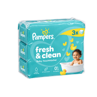 PAMPERS wet wipes 3-pack