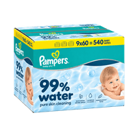 PAMPERS wet wipes 99% water