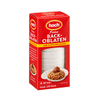 Hoch Backoblaten 40 mm