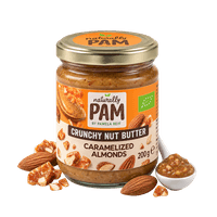 Naturally Pam Crunchy Nut Butter Caramelized Almonds