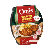 Omis Faschierte Laibchen mit Erdäpfelpüree