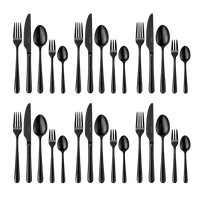 kuppels 30-teiliges Besteckset DELIA PVD SCHWARZ