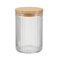 zeller Vorratsglas RILLEN rund ∅ 9, H 13,5 cm 610 ml