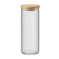 zeller Vorratsglas RILLEN rund ∅ 9, H 22,5 cm 1.100 ml