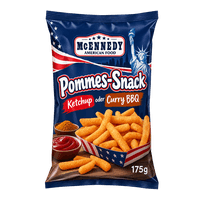 McEnnedy Fries snack – Ketchup or Curry BBQ