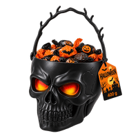 HALLOWEEN Skull bucket with sweets