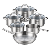 Kelomat Geschirrset Murano 10 teilig mit Pfanne 24 cm