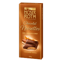 MOSER ROTH Schokolade gefüllt, Edel Nougat & Crisp