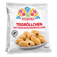 Kuljanka pastry rolls with hazelnut cream filling