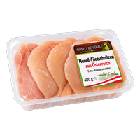 Feinstes Geflügel Hendl-Filetschnitzerl aus Österreich