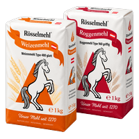 Rösselmehl wheat flour or rye flour