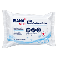 ISANA MED 2in1 disinfecting wipes