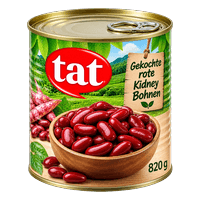 Tat Gekochte rote Kidney Bohnen