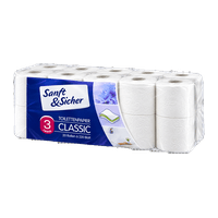 Sanft & Sicher Toilettenpapier Classic 3-lagig Mega Roll, 4400 Bl