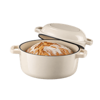 SD Products Emaillierter Brotbacktopf mit Deckel 26 cm
