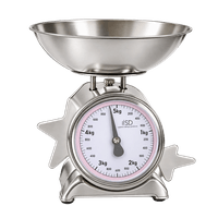SD Products Analoge Küchenwaage Edelstahl bis 5 kg