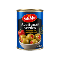 Sol&Mar Stuffed green olives, pepper filling