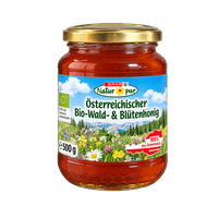 SPAR Natur pur Bio Wald Blüten oder Kräuterhonig Österreich