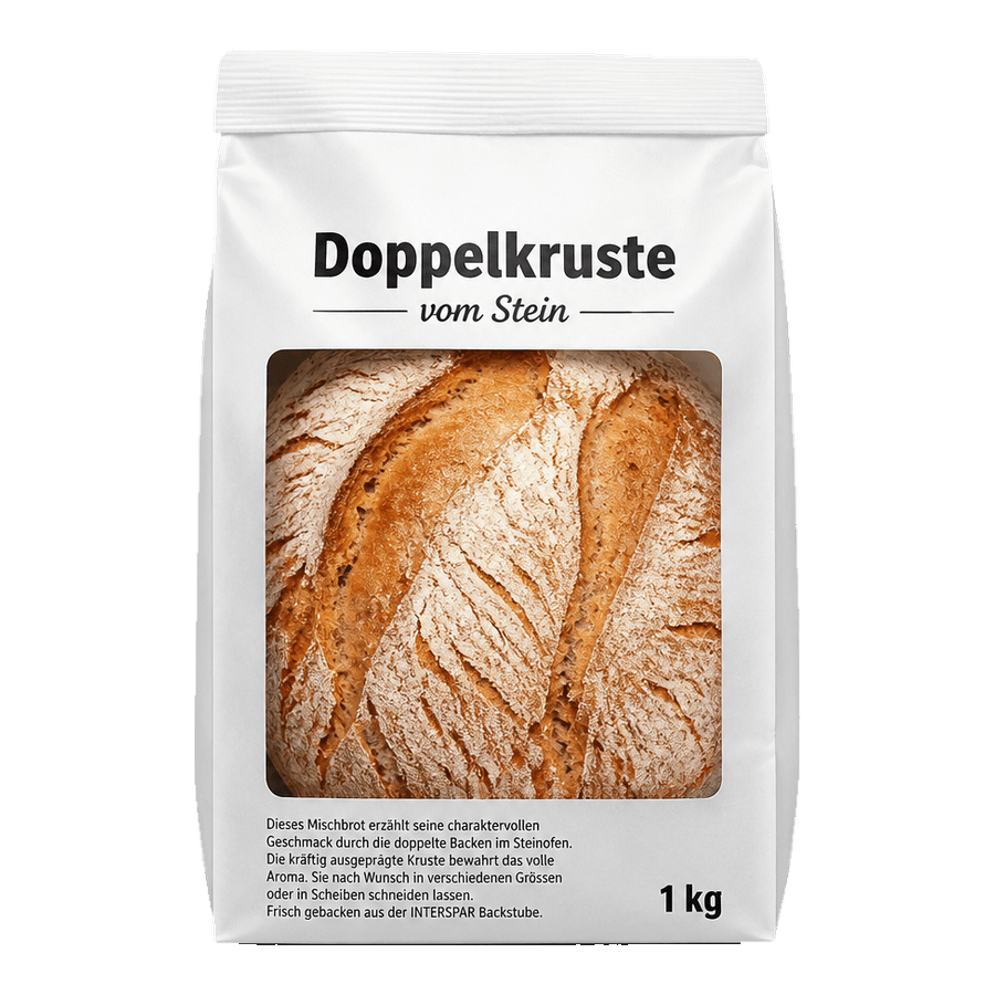 Double crust from stone