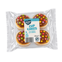 MEINE KUCHENWELT cupcake-ok, vanília tejcsokoládé mázzal