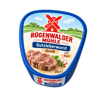 Rügenwalder Mühle Gutsleberwurst iri veya ince
