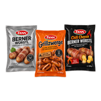 TANN Berner Würstl Grillzwerge vagy Chili Cheese Berner Würstl