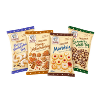 Tante Fanny Taze hamur Bal-Lebkuchen, tereyağlı-vanilya kipferl, siyah-beyaz veya kırılgan hamur 350–400 g