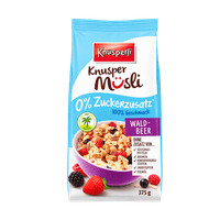 Crunchy muesli, various types
