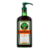 Herbal liqueur with hand pump